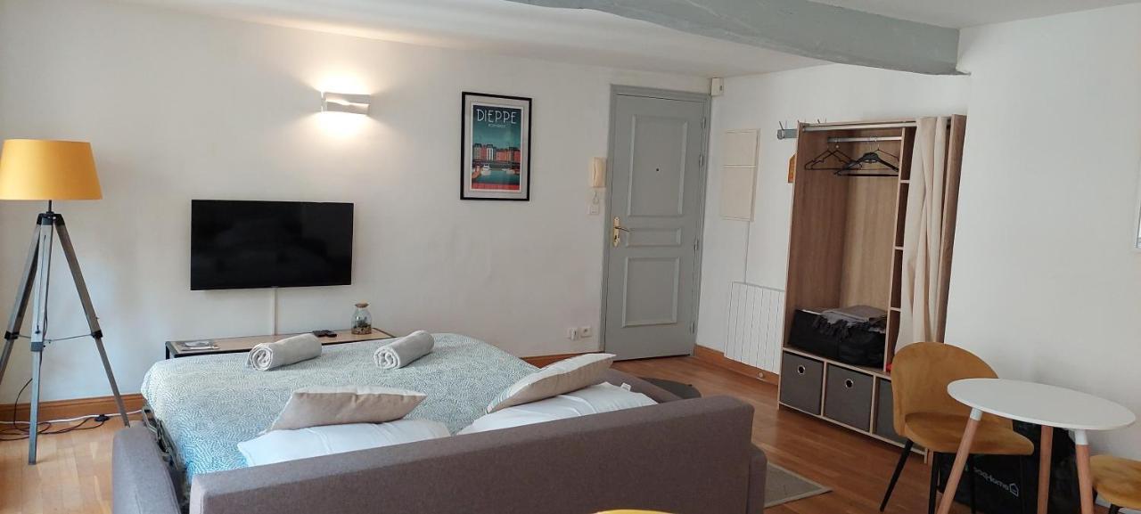 Beau Studio Cosy Calme En Face Du Port Sur Le Quai Dieppe Exterior photo