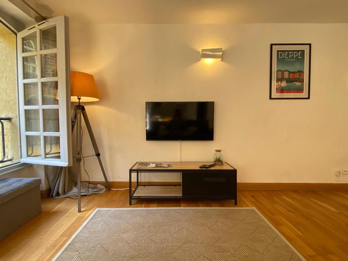 Beau Studio Cosy Calme En Face Du Port Sur Le Quai Dieppe Exterior photo